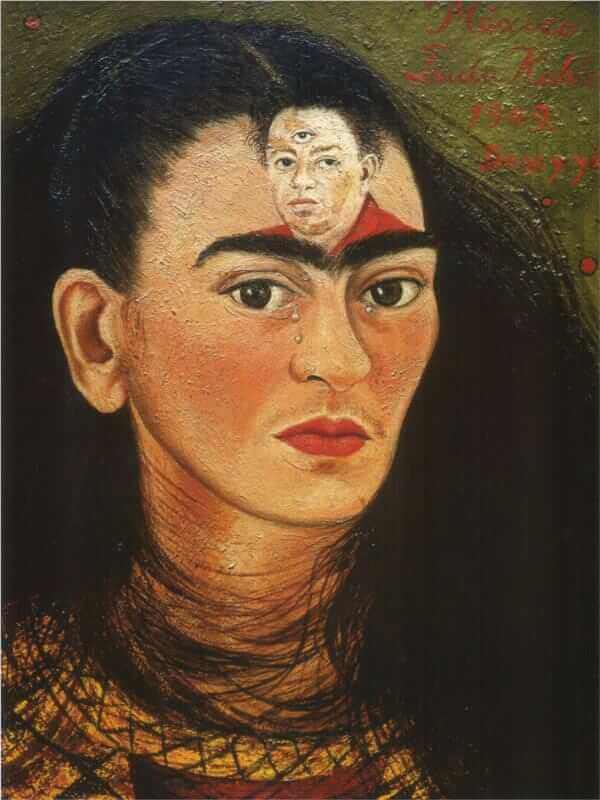 Diego and I, 1949 by Frida Kahlo