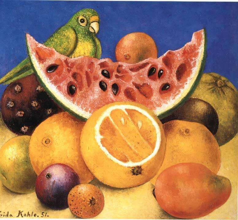Still Life with Parrot - by Frida Kahlo