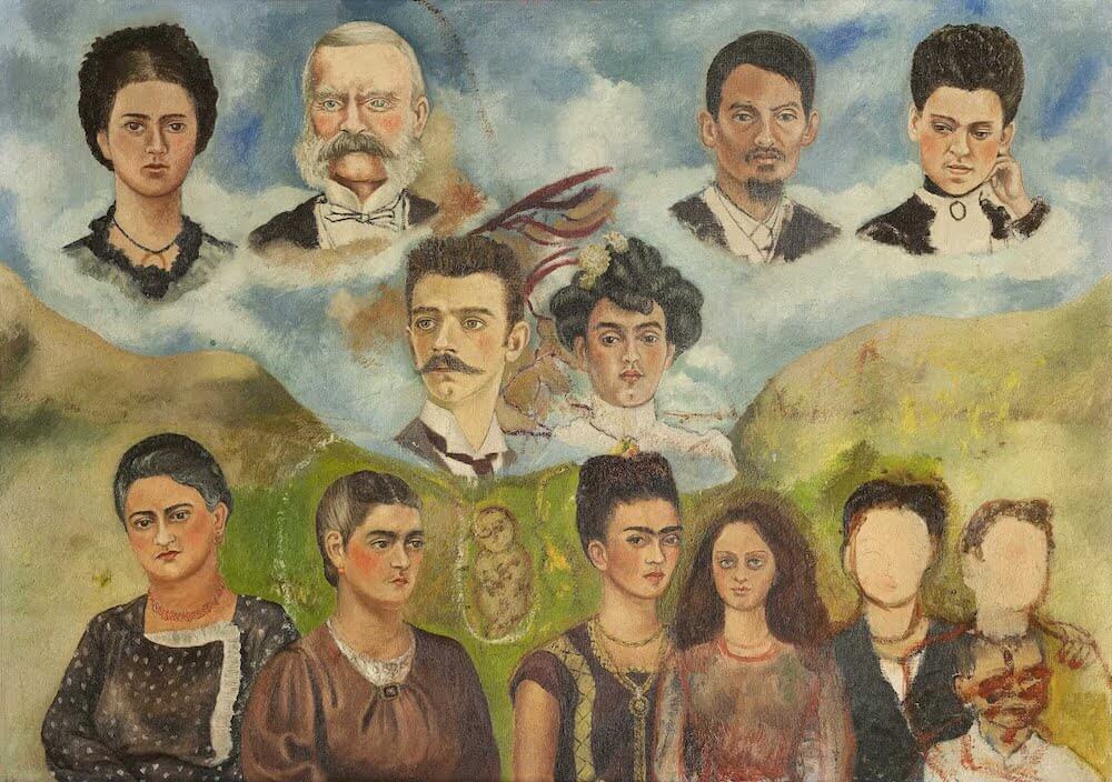 Portrait of Frida's Family, 1950 - by Frida Kahlo