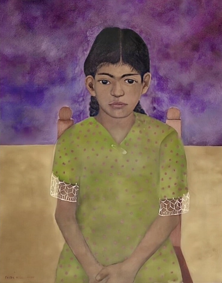 Portrait of Virginia (Little Girl) - by Frida Kahlo