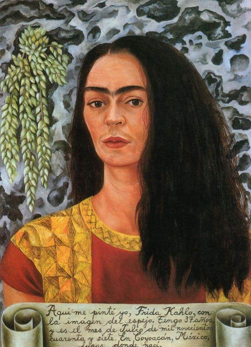 Self Portrait with Loose Hair, 1947 by Frida Kahlo