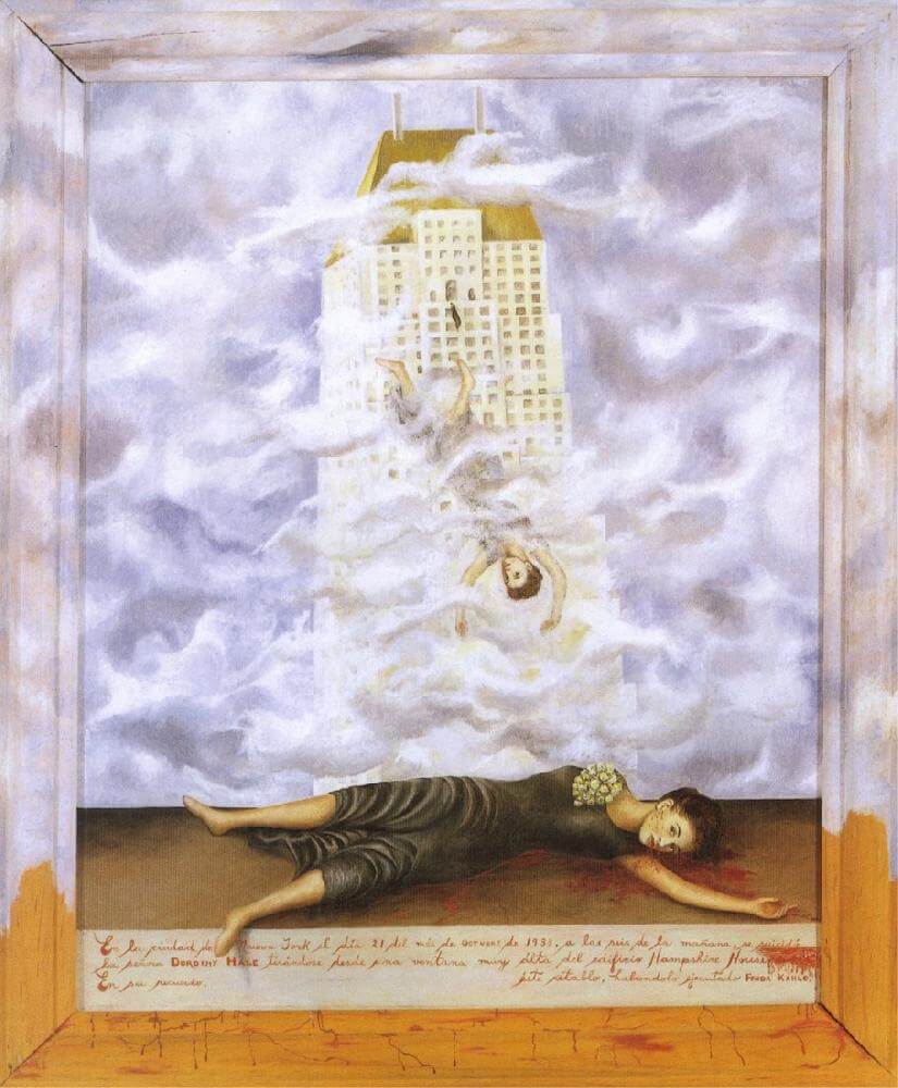 The Suicide of Dorothy Hale, 1938 - by Frida Kahlo