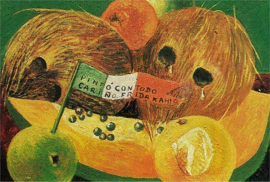Weeping Coconuts - by Frida Kahlo