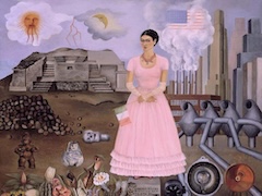 Self Portrait Along the Boarder Line by Frida Kahlo