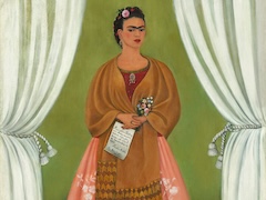 Self Portrait Dedicated To Leon Trotsky by Frida Kahlo