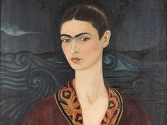 Self Portrait in a Velvet Dress by Frida Kahlo