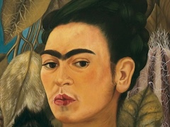 Self Portrait with Monkey by Frida Kahlo