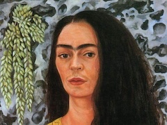 Self Portrait with Loose Hair by Frida Kahlo