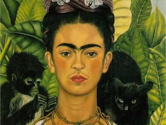 Self-Portrait with Thorn Necklace and Hummingbird by Frida Kahlo