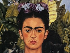 Self-Portrait with Thorn Necklace and Hummingbird by Frida Kahlo