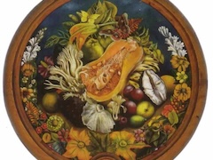 Still Life (Round) by Frida Kahlo