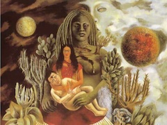 The	Love Embrace of the Universe, the Earth, Mexico by Frida Kahlo